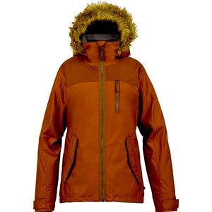 Rare Burton Dryride Copper Orange Scarlet Snow Jacket
